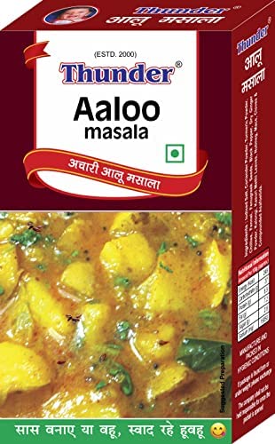 Thunder Aloo Masala Ultimate Taste | Authentic Indian Taste | 250 GM (Pack of 5-50 gram each pack) (B0C3MDHXKL) Amazon Price History, Amazon Price Tracker
