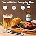 Anyongora Can Punch Opener with Non-Slip Handle, 2-in-1 Stainless Steel Beer Bottle and Can Opener, Rust-Resistant and Compact, for Kitchen, Bar, Camping