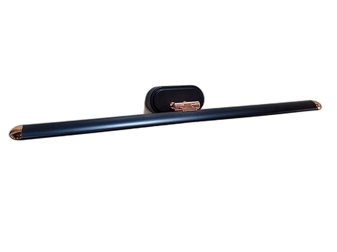 Prisha lights Modern LED Picture/Dressing/Vanity/Bathroom/Mirror Light with 3 Step Light Mode & Adjustable Head (White, Warm White and Neutral White) (12 Watt Black & Rosegold)