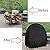 UCARE Firewood Log Holder Rack Cover Heavy Duty Waterproof Round Firewood Log Hoop Storage Covers for Outdoor Patio Garden Woodpile Protection Black Updated (S: 24x24x25in/ 61x61x63.5cm)