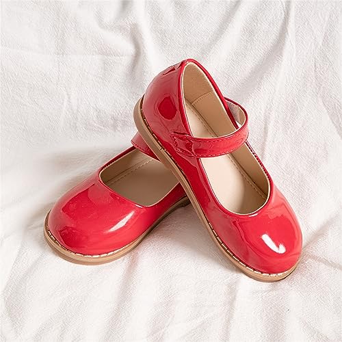 Generic Kids Toddler Girls Leather Dress Shoes Girl Ballet Flat Bottom Mary Jane Shoes Party School Shoes Wedding2