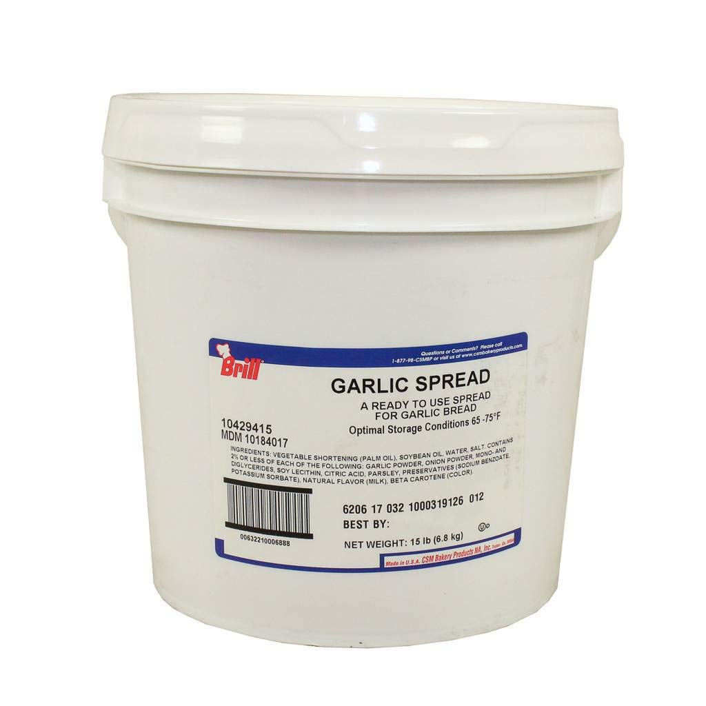 CSM Bakery Garlic Spread, 15 Pound -- 1 each.