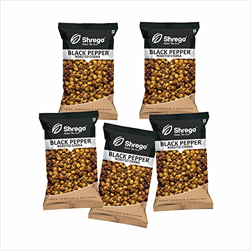 Image of SHREGO Black Pepper Roasted Chana, Snack and Namkeen, Vacuum Packed (750 Gm)