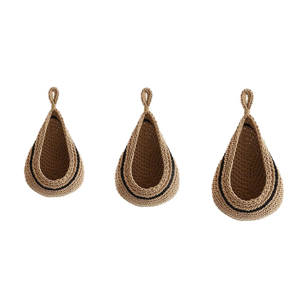 3Pcs Opknoping Fruit Manden Muur Opknoping Rotan Mand Boho Handgeweven Opslag Groenten Tas Fruit Voor Keuken Organizer 3Pcs Opknoping Fruit Manden Muur Opknoping Rotan Mand Boho Handgeweven Opslag Groenten Tas Fruit Voor Keuken Organizer
