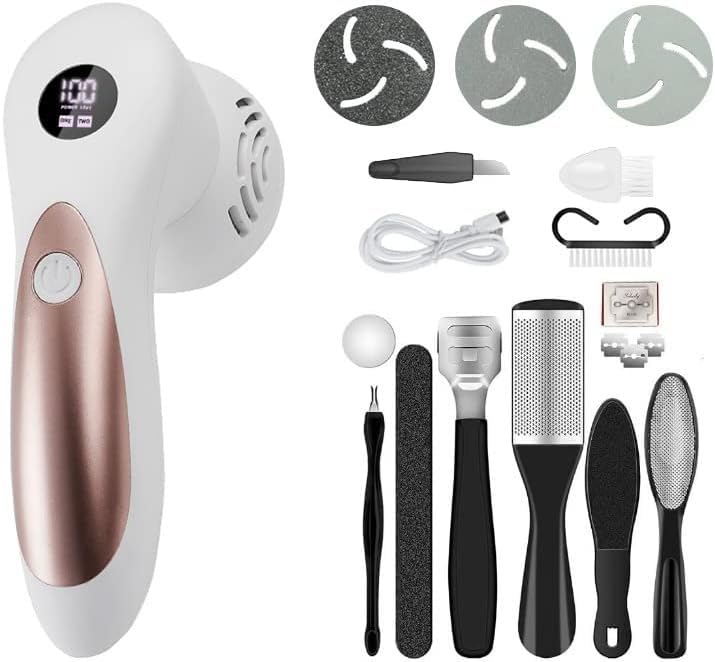 Toes & Nails Electric Callus Remover with Vacuum – Rechargeable...