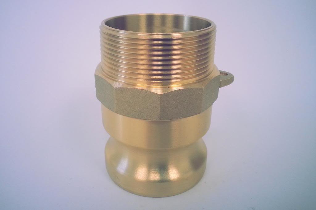 Pro Flow 2-1/2" Type F Adapter Brass