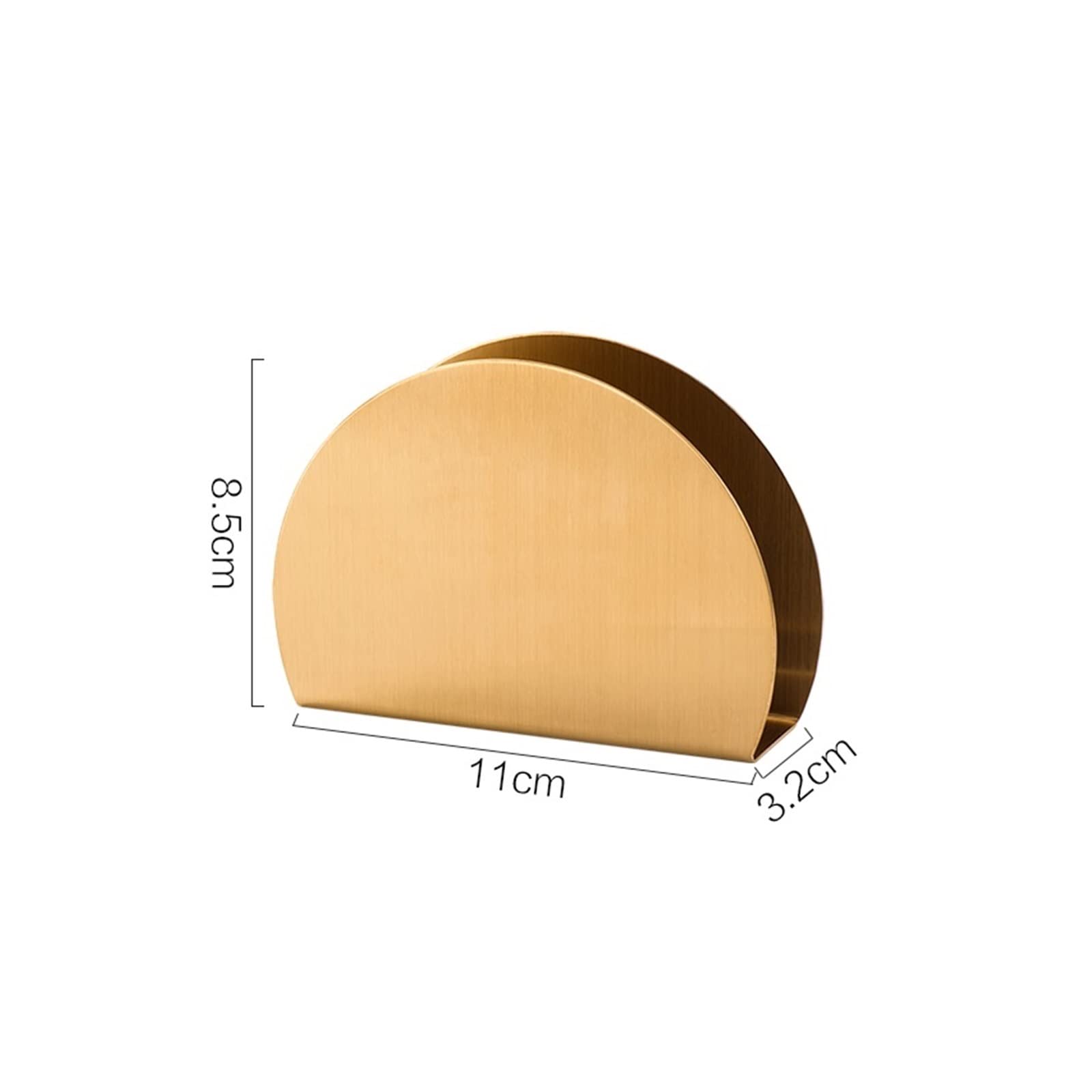 Porte Serviettes En Papier Triangle Or - Lot De 4 En Acier Inoxydable - Antidérapant Pour Cuisine Ou Bureau