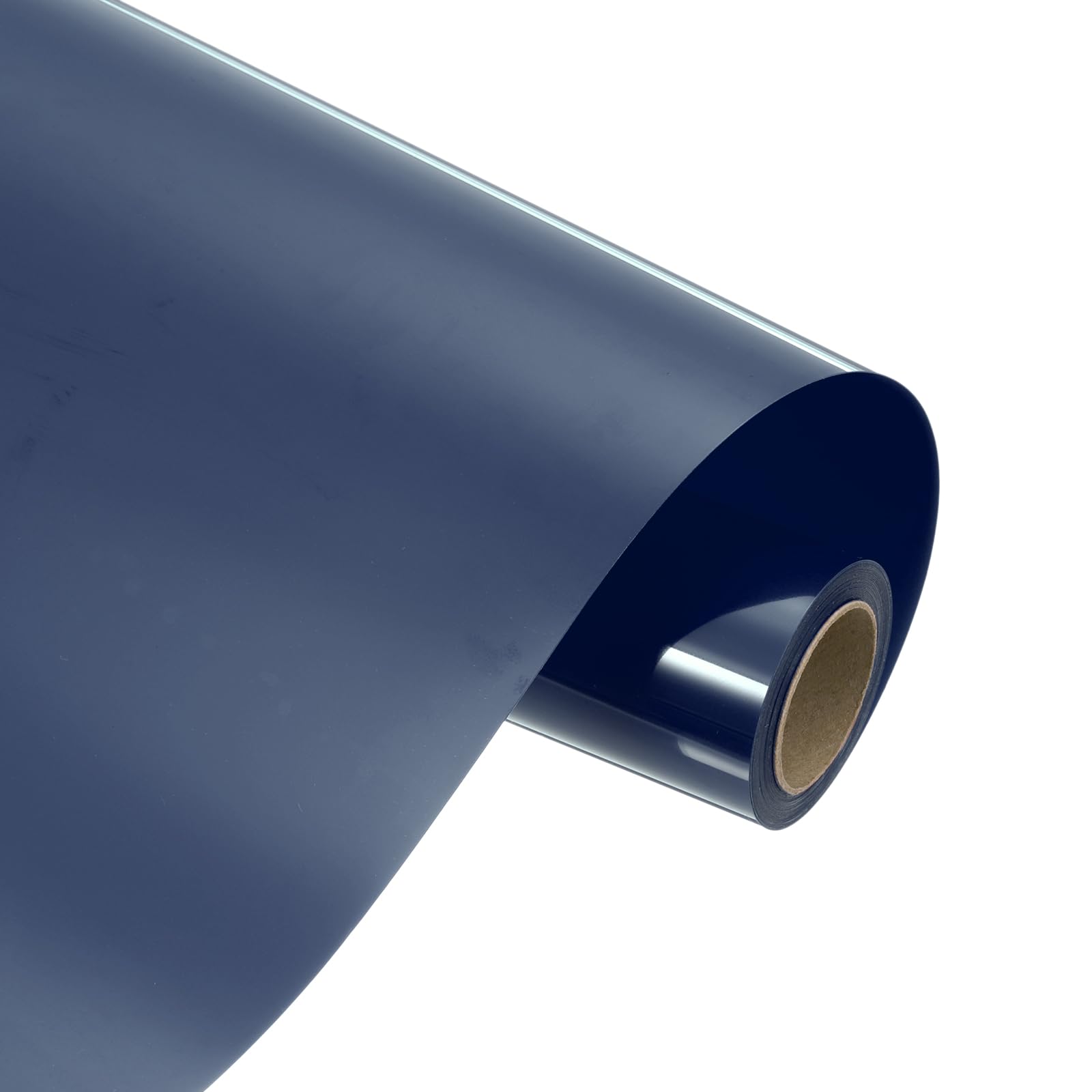 sourcing map Heat Transfer Vinyl Roll, 12" x 9.8ft HTV Iron on Transfer Vinyl for T-Shirts Craft Cutter Cutting Machine, Easy to Cut and Weed (Navy Blue)