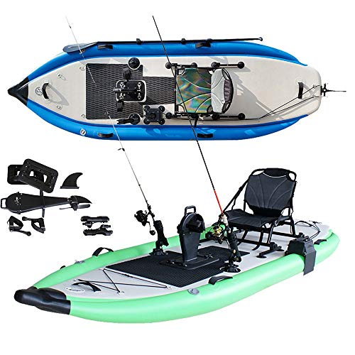 Generic Inflatable PVC 1 Person Fishing Drifting Pedal Kayak Raft Boat New