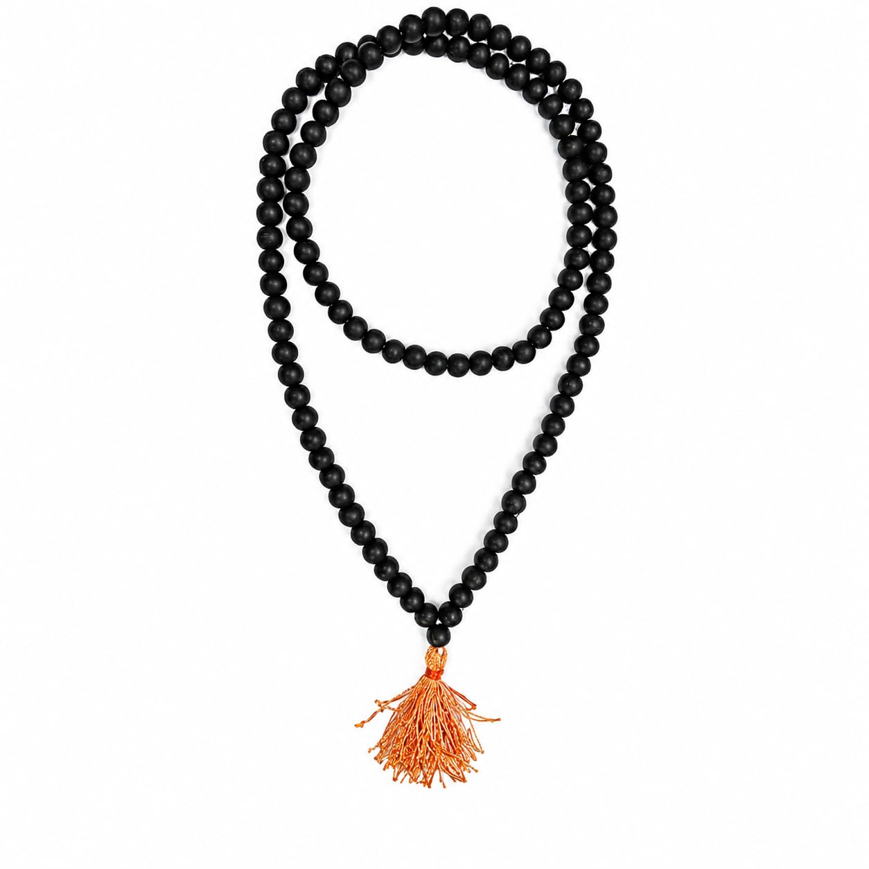 THIRD EYE Karungali Mala 108 Beads Natural Ebony Wood Prayer | Meditation, Yoga & Mantra Chanting, Handcrafted Spiritual Japa Mala, Men & Women, Traditional Vedic Mala-image-8