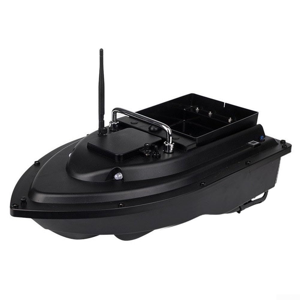 RC przynęta do bezprzewodowego naczynia do karmienia F18 2,4 GHz ze światłem LED do wędkowania w jeziorze, podwójny silnik, 48 cm (1 × 14000)
