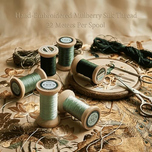 Image of Natural 100% Mulberry Handmade Embroidery Silk Thread Silk Floss (31)