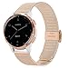 WATORY Compatible avec Garmin Vivoactive 4s 40 mm/Venu 2s Bracelet de montre en maille d'acier inoxydable 18 mm Bracelet de rechange pour Garmin Vivomove 3S 39 mm pour femme Or rose