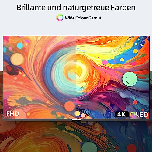 CHiQ U43QM8E 43 Zoll QLED TV, UHD 4K Smart TV, Google TV, WiFi, Bluetooth 5.0, DBX TV, Dolby Audio, Google Assistant, Chromecast… – Ansicht 4