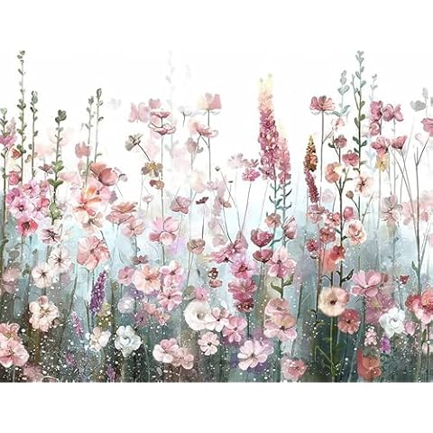 Offito Paint by Numbers Kit for Adults Beginners, Flowers Acrylic Adult Paint by Number Kits on Canvas, Abstract Landscape Digital Oil Number Painting Kits for Home Decor Gift 16"x20" Cover