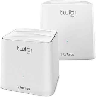 Sistema Wi-fi Mesh Intelbras Duas Unidades Twibi Giga Branco