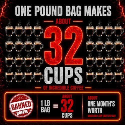 Banned Coffee™ En Grano 16 oz Bolsa miniatura 4