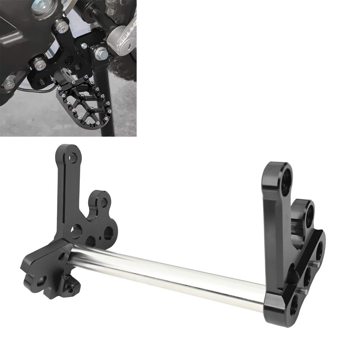 Buy CTDOESO Motorcycle Foot Peg Bracket,7075 Aluminum Foot Rest