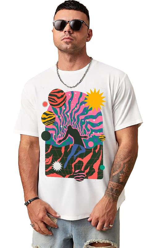 VLAMGamer Typography Peace Unique Design Tshirt for Men and Boys | Cotton Mens Tshirt