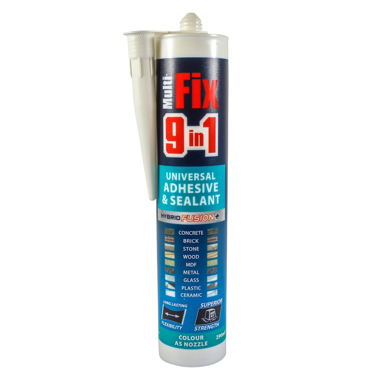 Timco Multifix 9 In 1 Universal Adhesive & Sealant White 290Ml 5055893388075