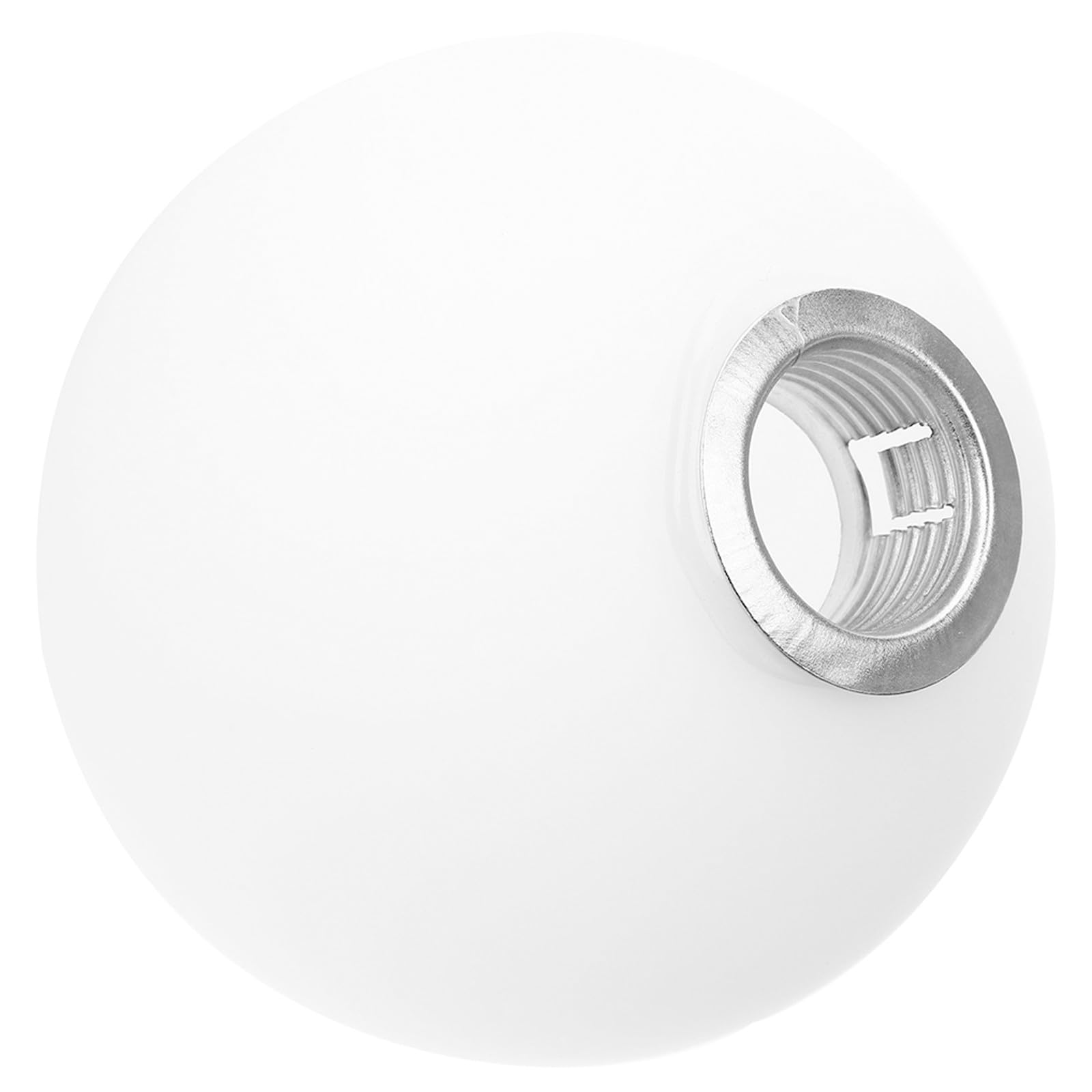 POPETPOP Paralume in Vetro Opaco Sfera Bianco Latte 15 CM per Lampada a Sospensione e Plafoniera, Copertura Ricambio per Lampadario da Soffitto, Paralume in Vetro per Lampade da Interno