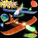 7 Pack Toy Airplane Glider for Kids, 2P 13.5" Inch Throwing Foam Plane Kit Aircraft Jet+5P Toy Parachute Tangle Free Throwing, Outdoor Sports Flying Toys for Boys Girls Toddlers Teens Birthday Gift