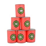 Tamaño: 6.2 * 4.2 * 4.2cm Topways® 6 piezas de EVA Dart Gun Bullet Targets for Nerf N-strike Elite Blasters espuma suave Dart pistola Bullet objetivos tiro de pistola de juguete para Nerf N-strike Elite Series Blasters