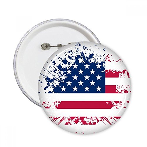Drapeau Amérique broche étoile pentagramme pour personnaliser un look festival
