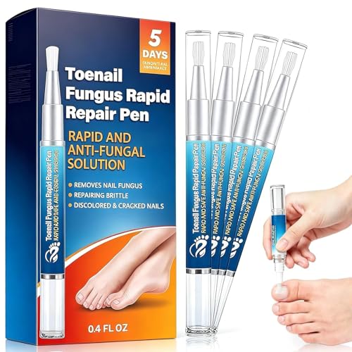 Image of Fungal Nail Treatment Pens, Extra Strong Fungal Nail Treatment for Toenails & Fingernails, Powerful Antifungal Solution to Repair & Strengthen Damaged, Broken Nails, Restores Healthy Nails 4PCS