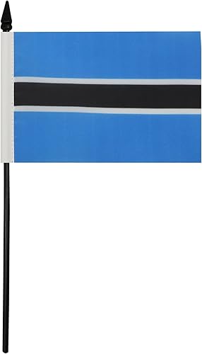 Miniatura 176 de Bandera de mesa Sierra Leona de 5 x 8 pulgadas, bandera de escritorio de Sierra Leona, 8.3 x 5.5 in, barra y base de plástico negro AZ FLAG