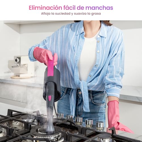 Schenley mopa a vapor 19-en-1 con limpiador de mano desmontable, diseño de doble tubo para suelos duros, paredes y juntas, con accesorios y almohadillas de microfibra lavables y desechables - imagen 5