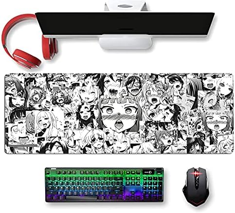 Large Anime Mouse Pad Extended Gaming Mousepad Long Non-Slip Rubber Hentai Desk Pads for Computer 11.8x31.5 in