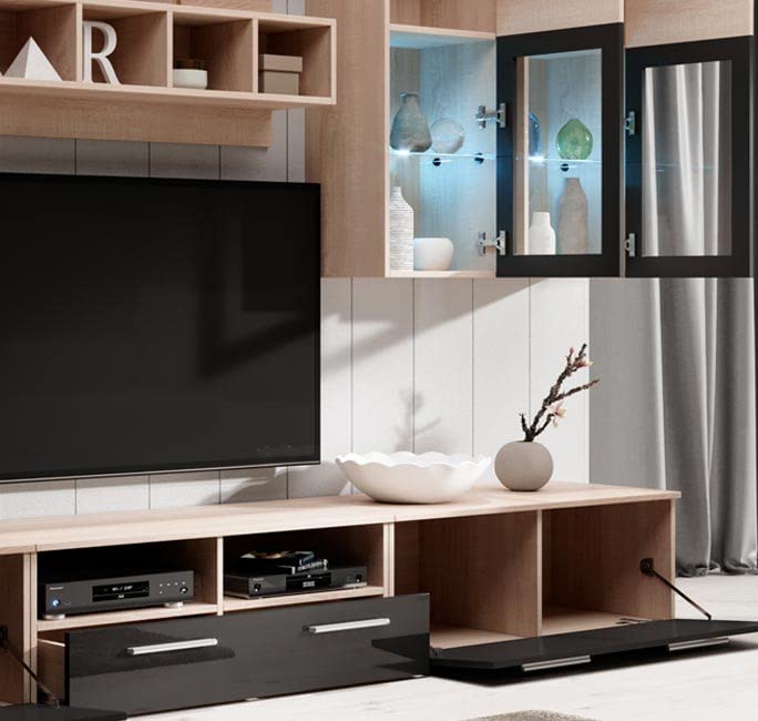 MB-Muebles-Bonitos-Mueble-de-salon-Moderno-Acosta-MDF-Brillo-Lacado-LED-Sonoma-y-Negro