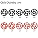 CYSKY Direct Mount Chainring 32T 34T 36T 38T 40T 3mm Offset Narrow Wide Teeth Chainring CNC 7075 Bike Chainwheel for SRAM GXP Interface Crankset (Black, 38T)