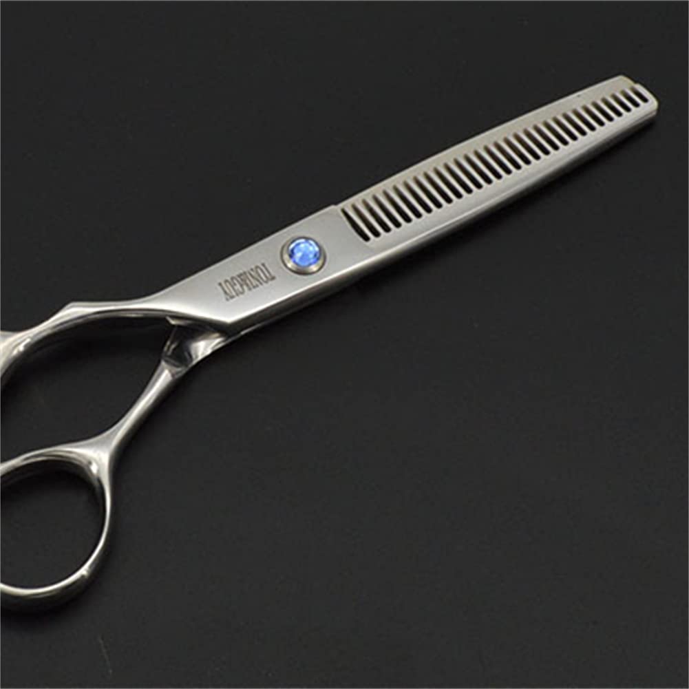 Ciseaux De Coupe De Cheveux Professionnels À Gauche, Ciseaux De Coiffure en Acier Inoxydable De 6,0 Pouces, pour Hommes Femmes Enfants Animaux Domestiques Salon Salon Coiffeur