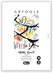 Papel ARTOOLS Aquarell A3 Celulose 300 g/m 12 Folhas