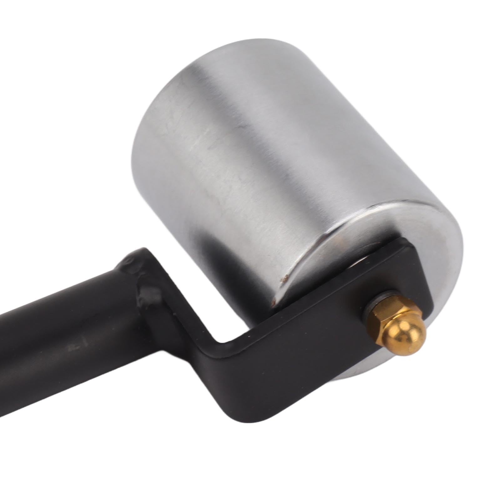 Rodillo de Costura para Papel Tapiz, Rodillo de presión Manual, Eje de Hierro de 6cm con Estructura metálica Recta y Funda de Goma, Mango Largo para el Sellado de Esquina