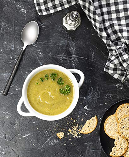 KooK Soup Bowls, French Onion Crocks, Oven Safe Dishware, Mugs, Ceramic Set, Dishwasher, Microwave, Set of 4, 18 oz (White) - Image 4