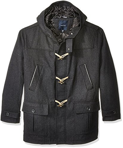 Image of Nautica Men's Wool Blend Peacoat - Double-Breasted Winter Coat, Regular, Big & Tall Sizes