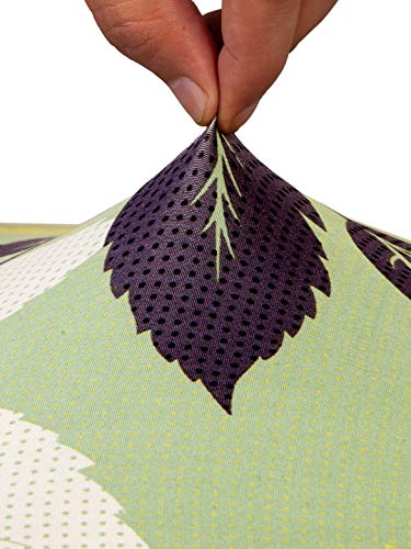 Image of Cortina Dining Chair Slipcovers | Protection Chair Covers | Leaf Print, Removable, Washable | Universal Fit Super Soft Stretchy Polyester Spandex | Living Room, Kitchen, Party | Pack of 1, Pista