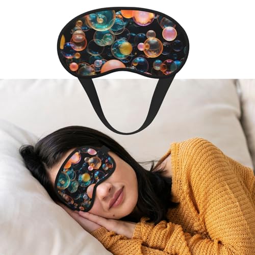 睡眠用アイマスク 通気性 遮光 睡眠マスク 石鹸 バブル ナイト目隠し ソフト 快適 ナイトアイ スリープシェード カバー 男女兼用 ホームナップ用アイカバー
