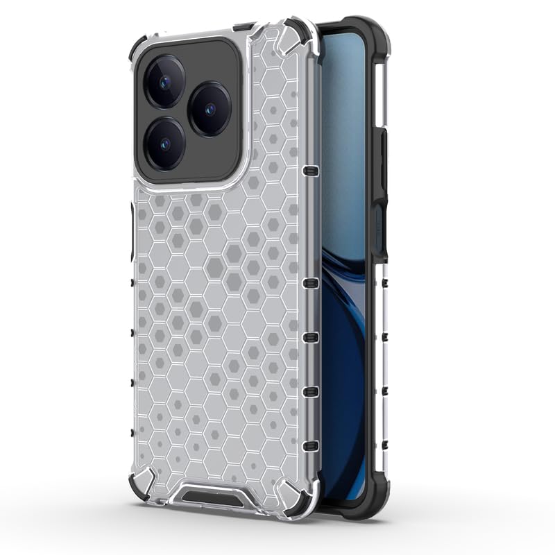 Image of Plastic Bumper Back Case Cover for Realme C63 / Narzo N63 (Transparent)