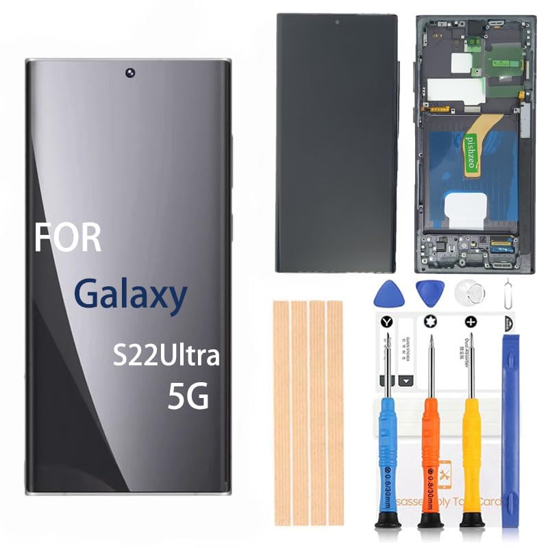 OEM 6.8 inch Super Amoled Digitizer for Samsung Galaxy S22Ultra 5G Screen Replacement SM-S908U S908U1 Touch Display, Full HD Digitizer Assembl US