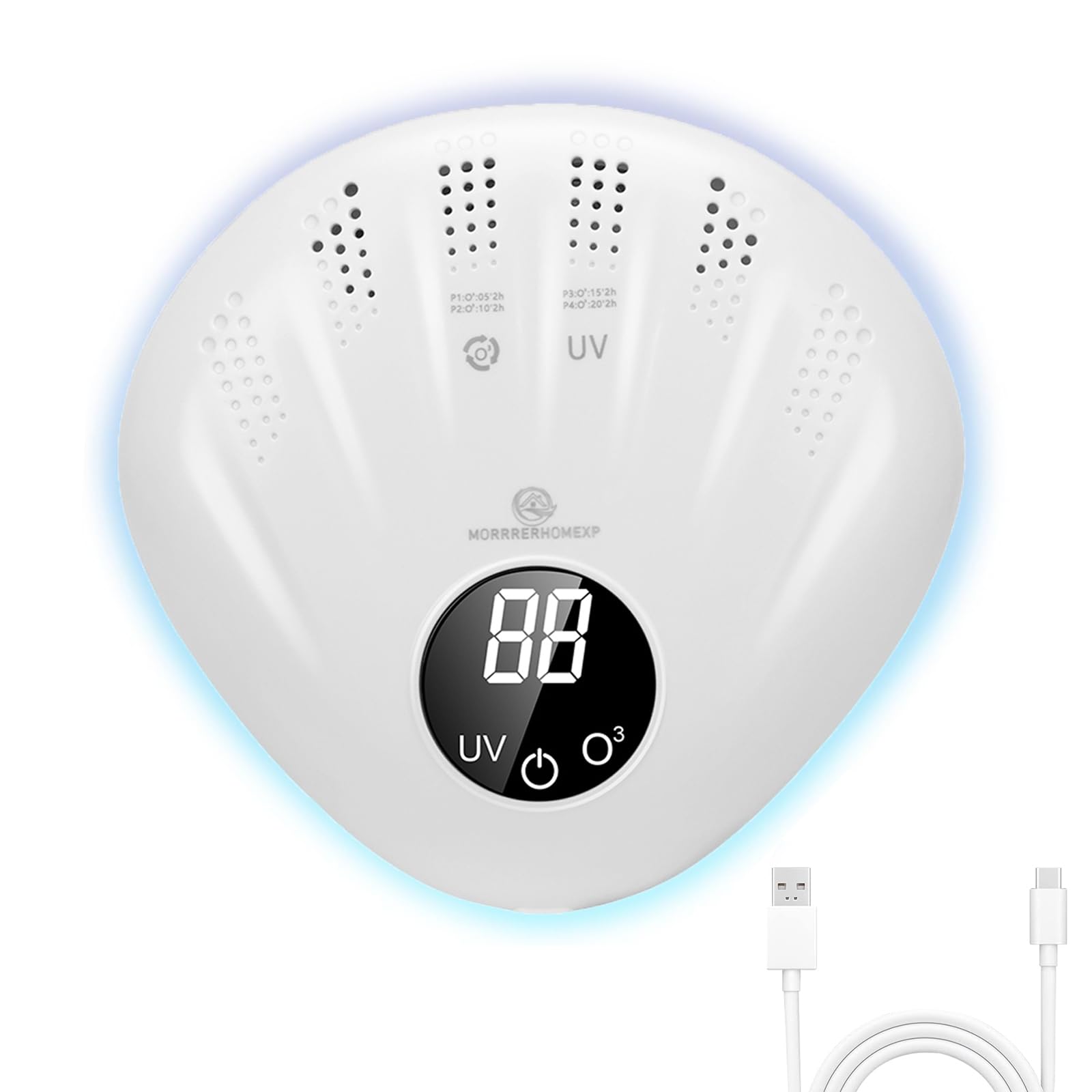 Ozone Odor Eliminator for Home, Pets Poof Odor Removal, Portable Air Ionizers for Home, 10000mAh Rechargeable Battery, for Car, Toilet, Bedroom,