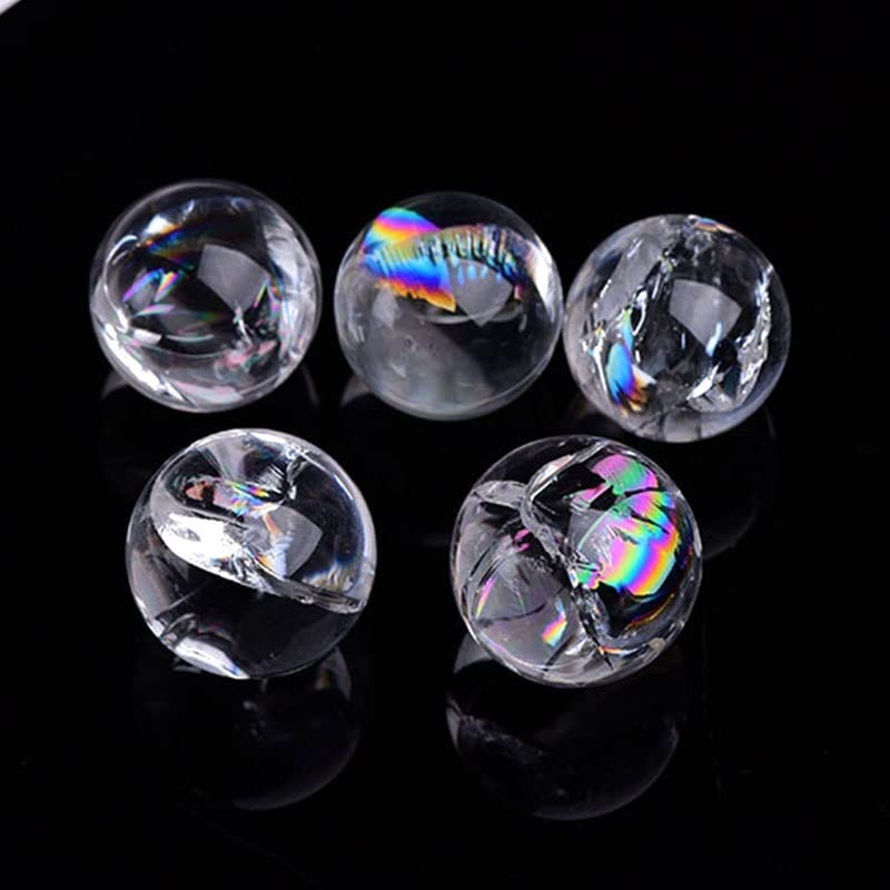 Bola de cristal natural para decoración del hogar set de 3 esferas de cuarzo para estanterías 6