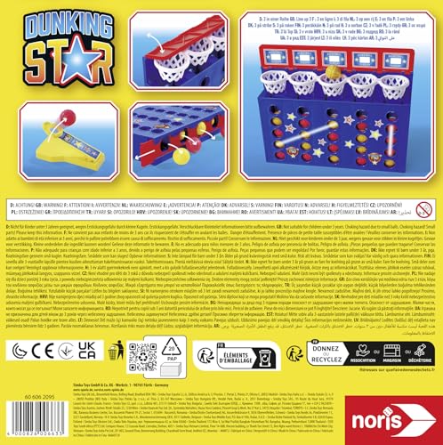 Noris 606062095 Dunking Star - The Fast Throwing and Skill Game for the Whole Family from 4 Years, for 2 Players - Image 2