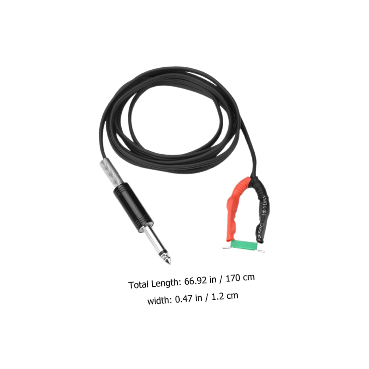 PACKOVE Hochflexibles Silikon Clip Kabel mit Doppeltem Kern Hohe Elastizität und Langlebige Stahlplatte für Tätowierstift Geeignet zum Tätowieren mit Einzigartigem Hakendesign