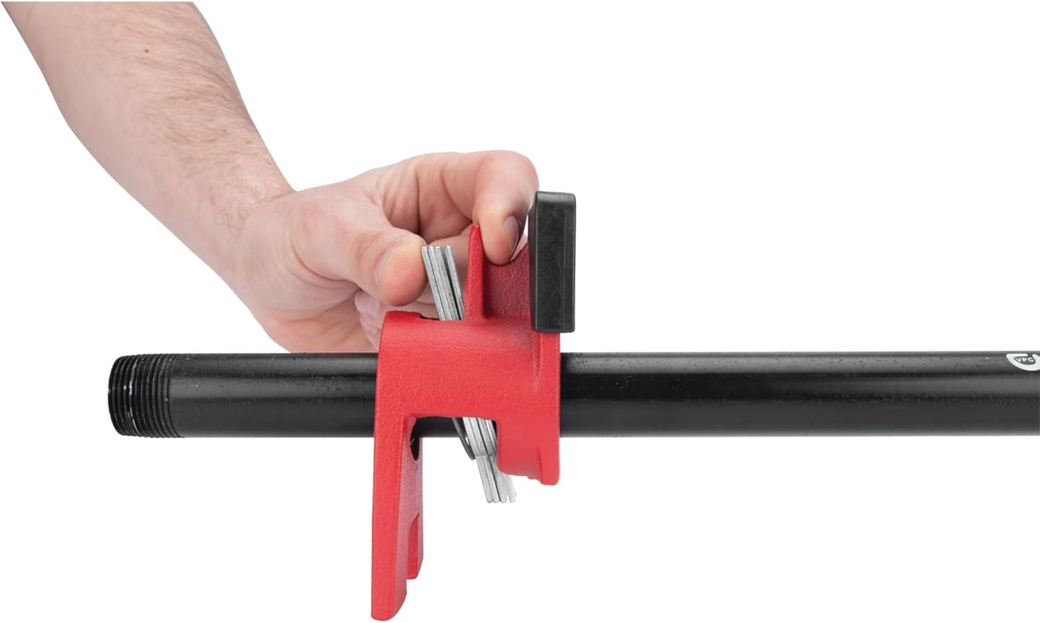 4 Piezas Abrazadera de Tubo para Carpintería, 3/4 '' Juego de Abrazaderas de Metal de Madera, Juego de Tornillos de Liberación Rápida, Tornillo de Banco Carpintero para Manguera, Cable
