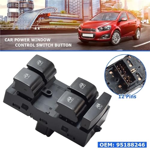 Interrupteur lève-vitre bloqué sur Chevrolet Sonic Trax ? Changez pour ce bouton maître 12 broches
