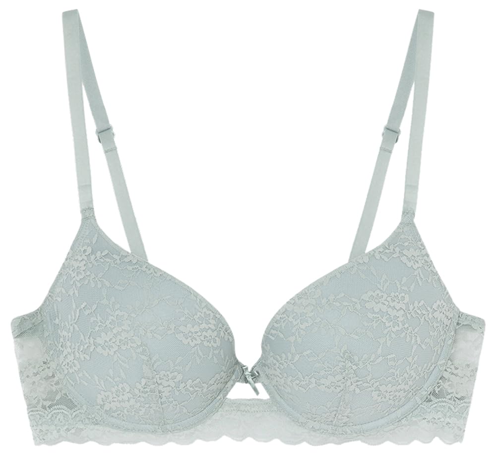 Women'secret Push up Bra, Lake Green, 40b, Green, 34B